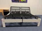 Elektrische Auping Auronde 1500 deelbaar (180x200cm)., Ophalen, Verstelbaar, Wit, Tweepersoons