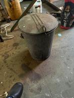 Zinken prullenbak, Ophalen of Verzenden, Zo goed als nieuw, Minder dan 50 cm