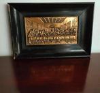 Antiek koperen laatste avondmaal  schilderij, Antiek en Kunst, Ophalen of Verzenden