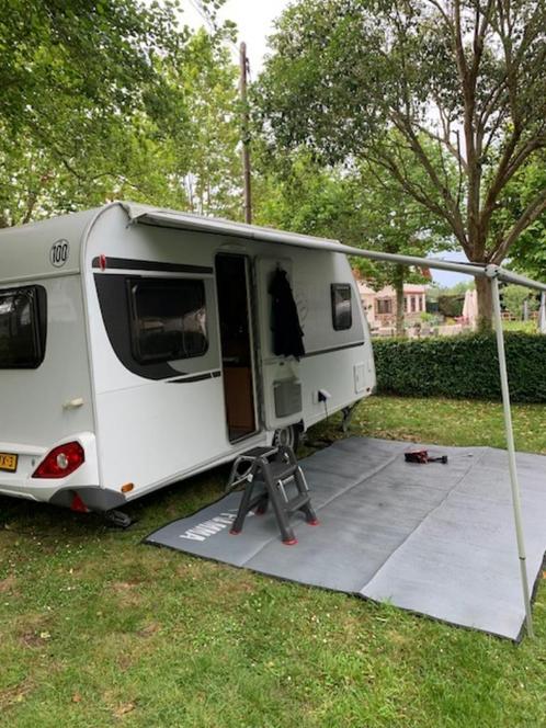 Knaus Sport 450FU 2016, frans bed, mover en luifel, 1300 kg., Caravans en Kamperen, Caravans, Particulier, tot en met 4, 1000 - 1250 kg