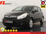 Opel Corsa 1.4-16V Enjoy - Cruise Control - Airconditioning, Voorwielaandrijving, Gebruikt, 4 cilinders, Zwart