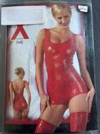 Sexy latex body jumpsuit rood nieuw maat M, Ophalen of Verzenden, Rood, Body of Korset