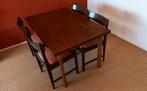 Vintage uitschuifbare palissander eetkamertafel, Huis en Inrichting, Tafels | Eettafels, Zo goed als nieuw, Vijf personen of meer