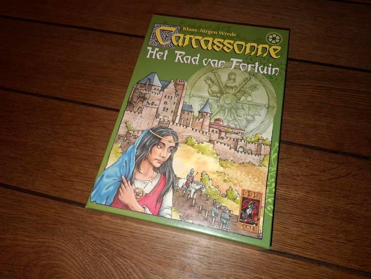 Carcassonne Het Rad van Fortuin - Compleet!, Hobby en Vrije tijd, Gezelschapsspellen | Bordspellen, Zo goed als nieuw, Een of twee spelers