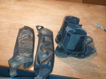 Paardrijschoenen met beenstuk mt 34 beschikbaar voor biedingen