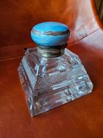 Antieke Inktpot met Zilver en Emaille, Antiek en Kunst, Ophalen of Verzenden