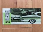 Pontiac 1958 - Programma  -  Folder - Brochure, Gelezen, Verzenden, Overige merken, Pontiac