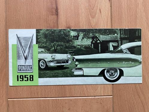 Pontiac 1958 - Programma  -  Folder - Brochure, Boeken, Auto's | Folders en Tijdschriften, Gelezen, Overige merken, Verzenden