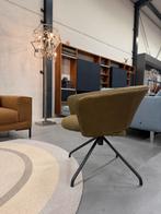 Nieuw Label van den Berg Lola Fauteuil groen stof leer, Design on Stock Eyye Montis Artifort leolux Pode, Nieuw, 75 tot 100 cm