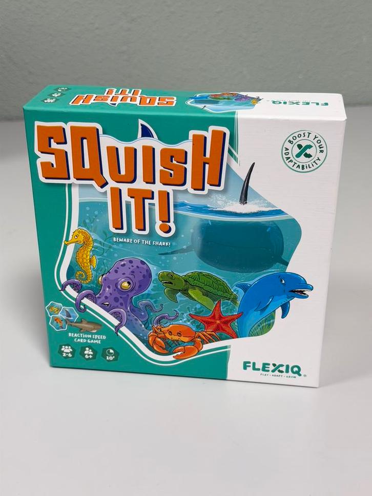 Squish It! FlexIQ reactiespel – Nieuw - Gezelschapsspel 6+, Hobby en Vrije tijd, Gezelschapsspellen | Overige, Nieuw, Een of twee spelers