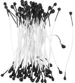 Deco meeldraden metallic zwart 100 stuks lengte 6,4 cm 2 mm, Materiaal, ., Nieuw, Ophalen of Verzenden