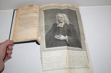 Jacobus de Groot - Verzameling van leerredenen 1758, portret beschikbaar voor biedingen