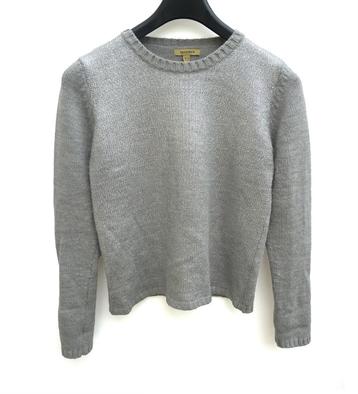 Bandolera: grijs met zilver gebreide damestrui (maat 40) beschikbaar voor biedingen