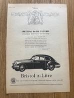 Bristol 2-litre originele advertentie 1951 vintage, Ophalen of Verzenden, Gelezen, Overige merken