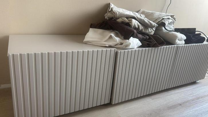 Nieuw TV Meubel Beige kast L 300 cm | H 38 cm | D 43 cm, Huis en Inrichting, Kasten | Televisiemeubels, Nieuw, Minder dan 100 cm