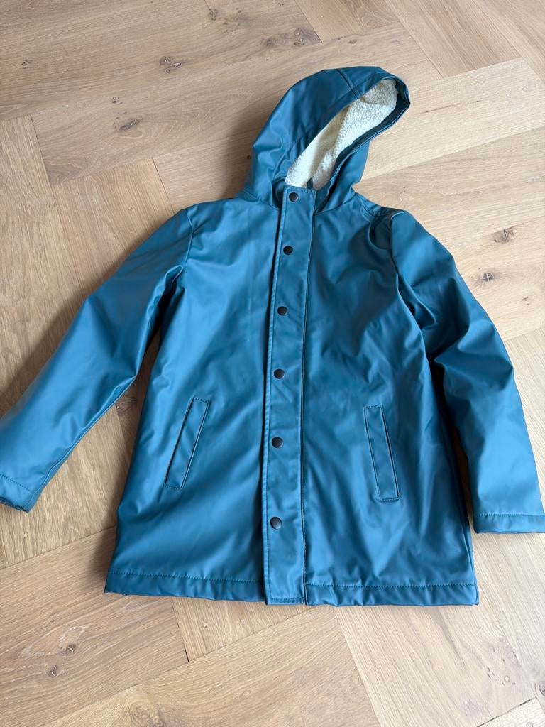 Kinder Regenjas Hema donkergroen/blauwig, Ophalen of Verzenden, Zo goed als nieuw, Jongen of Meisje