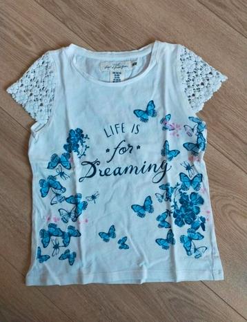 Zgan! Schattig wit vlinder shirt van H&M. Mt 110/116

 beschikbaar voor biedingen