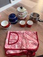 Vintage Emaille Pannetjes Set, Ophalen of Verzenden, Gebruikt