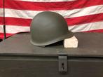 WW2 US M1 Helm heat stamp 810C, Ophalen of Verzenden, Landmacht, Amerika, Helm of Baret