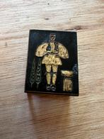 Houder lucifer doosje lucifersdoosje geëmailleerd emaille, Antiek en Kunst, Ophalen of Verzenden