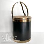 Vintage, midcentury ijsemmer, icebucket met deksel, Ophalen of Verzenden, Huis en Inrichting