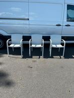 Terrasstoelen wit 3 stuks, Ophalen of Verzenden