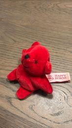 Happy Horse 1996 beertje beer knuffel rood, Ophalen of Verzenden, Zo goed als nieuw, Beer
