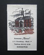 08-107 Harderwijk - Restaurant Baron, Verzamelen, Suikerzakjes, Verzenden, Nederland
