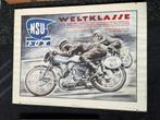 Vintage NSU FOX Poster in lijst 30x40, Ophalen, Zo goed als nieuw, Motoren