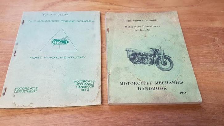 fort knox wla wlc xa motorcycle mechanics handbook 1942 ww2, Motoren, Onderdelen | Harley-Davidson, Gebruikt, Ophalen of Verzenden
