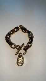 Michael kors schakel armband bruin goud met doosje, Ophalen of Verzenden, Zo goed als nieuw, Goud, Overige merken