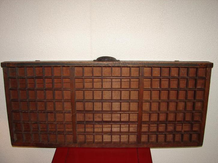 Antieke Houten Letterbak (lade), Antiek en Kunst, Antiek | Woonaccessoires, Ophalen