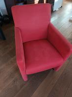 5 eetkamerstoelen stoelen met wieltjes koraal rood, Huis en Inrichting, Fauteuils, Ophalen, Gebruikt, Minder dan 75 cm, 50 tot 75 cm
