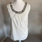 Vero Moda Blouse met kralen top topje XS S 34 36 wit, Wit, Ophalen of Verzenden, Zonder mouw, Maat 34 (XS) of kleiner