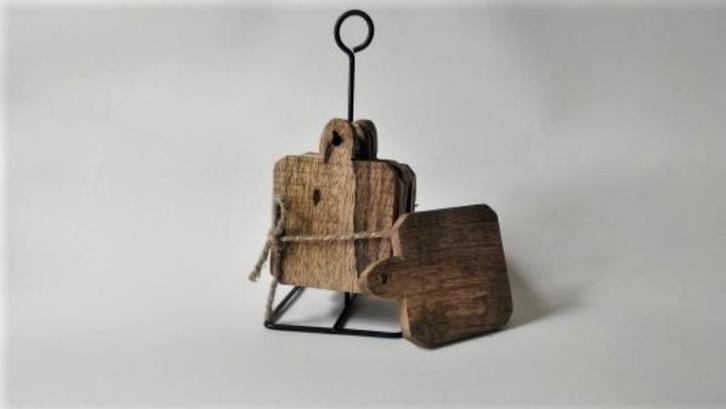 Onderzetters met houder p/st., Huis en Inrichting, Woonaccessoires | Overige, Nieuw, Ophalen of Verzenden