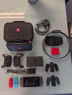 Nintendo Switch + accessoires, Spelcomputers en Games, Spelcomputers | Nintendo Switch, Switch 2019 Upgrade, Met games, Ophalen of Verzenden