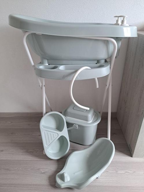 Bebe-Jou Thermobadset mintgroen, Kinderen en Baby's, Badjes en Verzorging, Zo goed als nieuw, Badje, Bébé-jou, Ophalen