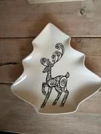 Zwart wit kerstbord / vorm kerstboom. Rendier / hert kerst., Ophalen, Nieuw, Schaal of Schalen, Overige stijlen