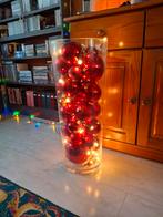 Grote vaas met ballen en verlichting, Ophalen, Zo goed als nieuw