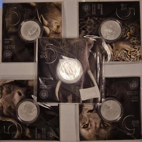 Big 5 Series 1 - 1 Oz silver, Postzegels en Munten, Edelmetalen en Baren, Zilver, Ophalen of Verzenden