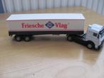Mercedes truck met oplegger 1:43, Ophalen of Verzenden, Bus of Vrachtwagen, Overige merken