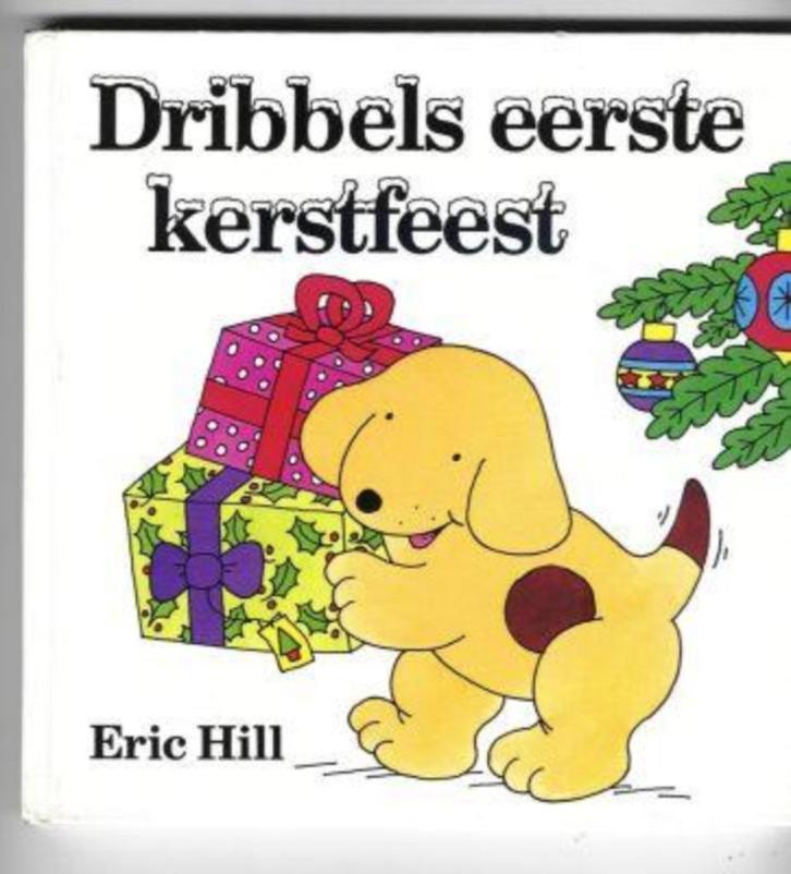 Eric Hill- Dribbels Eerste Kerstfeest- HC flapjesboek 1983, Boeken, Kinderboeken | Kleuters, Zo goed als nieuw, Verzenden