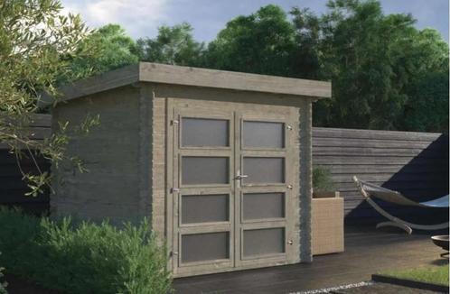 Tuinhuis Boukje 246x246, Tuin en Terras, Tuinhuizen, Zo goed als nieuw, Blokhut, Hout, 200 tot 400 cm, Ophalen