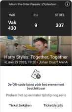 Harry Styles tickets 29 Mei, Twee personen, Mei