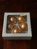 Glazen Kerstballen Goudkleurig Mat 55 mm 5 stuks ZGAN, Ophalen of Verzenden, Zo goed als nieuw