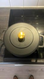 Te koop, Huis en Inrichting, Keuken | Potten en Pannen, Gietijzer, Ophalen of Verzenden, Zo goed als nieuw, Keramische plaat