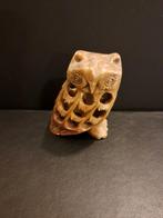 Stenen uiltje met baby uil, Ophalen of Verzenden, Zo goed als nieuw, Dier