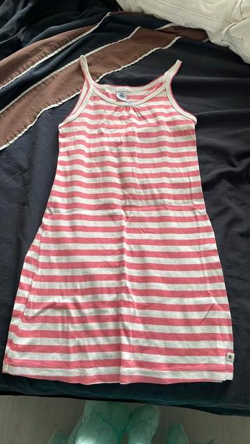 Roze wit gestreept petit bateau zomerjurkje maat 140 beschikbaar voor biedingen