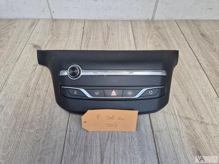 Peugeot 308 2013 - 2021 kachelbediening met radio 96777660zd, Auto-onderdelen, Dashboard en Schakelaars, Peugeot, Gebruikt, Ophalen of Verzenden