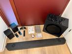 Samsung soundbar met subwoofer en achterspeakers, Ophalen of Verzenden, Met externe subwoofer, Zo goed als nieuw